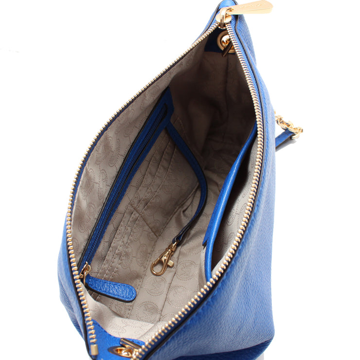 Michael Kors Jet Set Chain Leather Top Zip Messenger Bag- Dark Dune