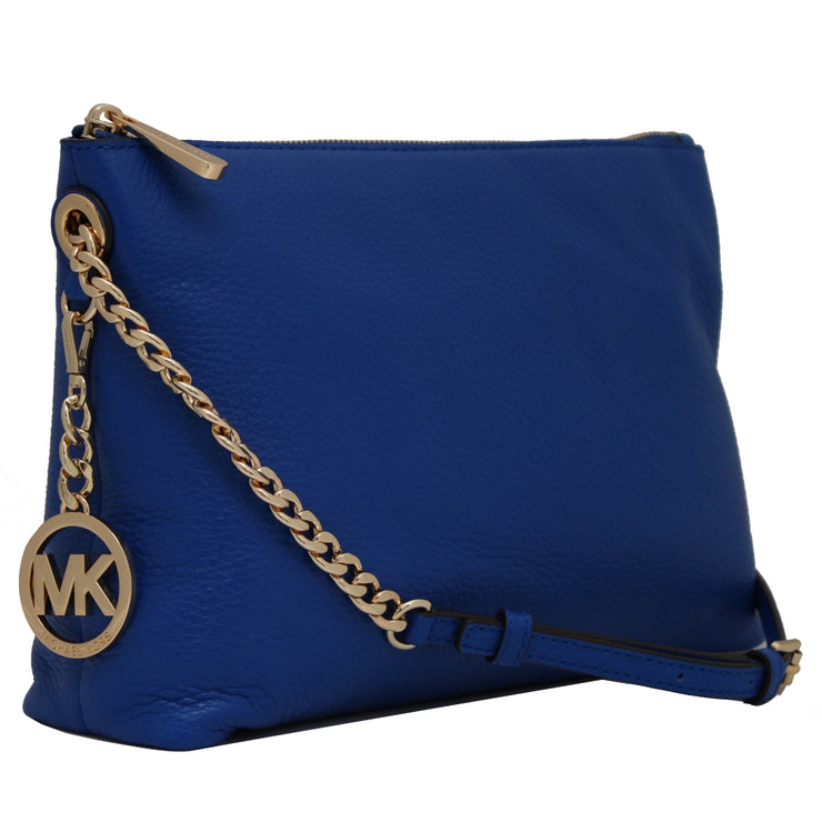 Michael Kors Jet Set Chain Leather Top Zip Messenger Bag- Dark Dune