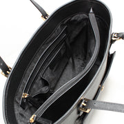 Michael Kors Jet Set Leather Large Snap Pocket Tote Bag- Dark Dune
