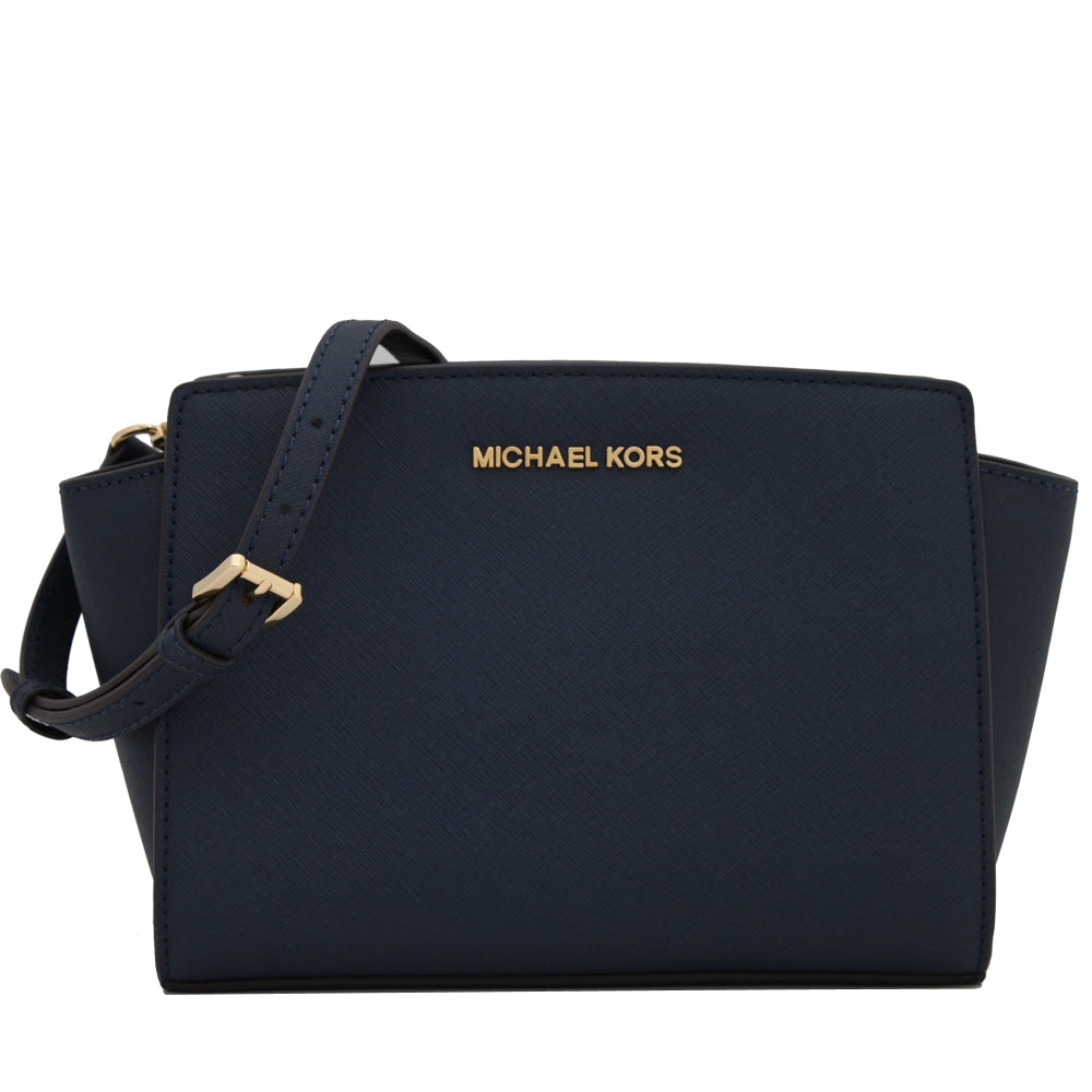 Michael Kors Selma Saffiano Leather Medium Messenger Bag