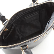 Michael Kors Cindy Medium Dome Saffiano Leather Satchel Bag- Dark Dune