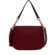 Michael Kors Bedford Tassel Medium Leather Convertible Shoulder Bag- Sky