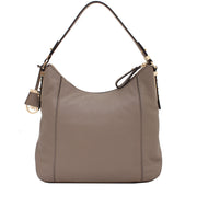 Michael Kors Bowery Large Leather Shoulder Bag- Dark Dune
