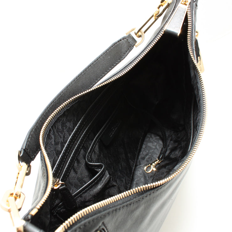 Michael Kors Matilda Large Leather Shoulder Bag- Black