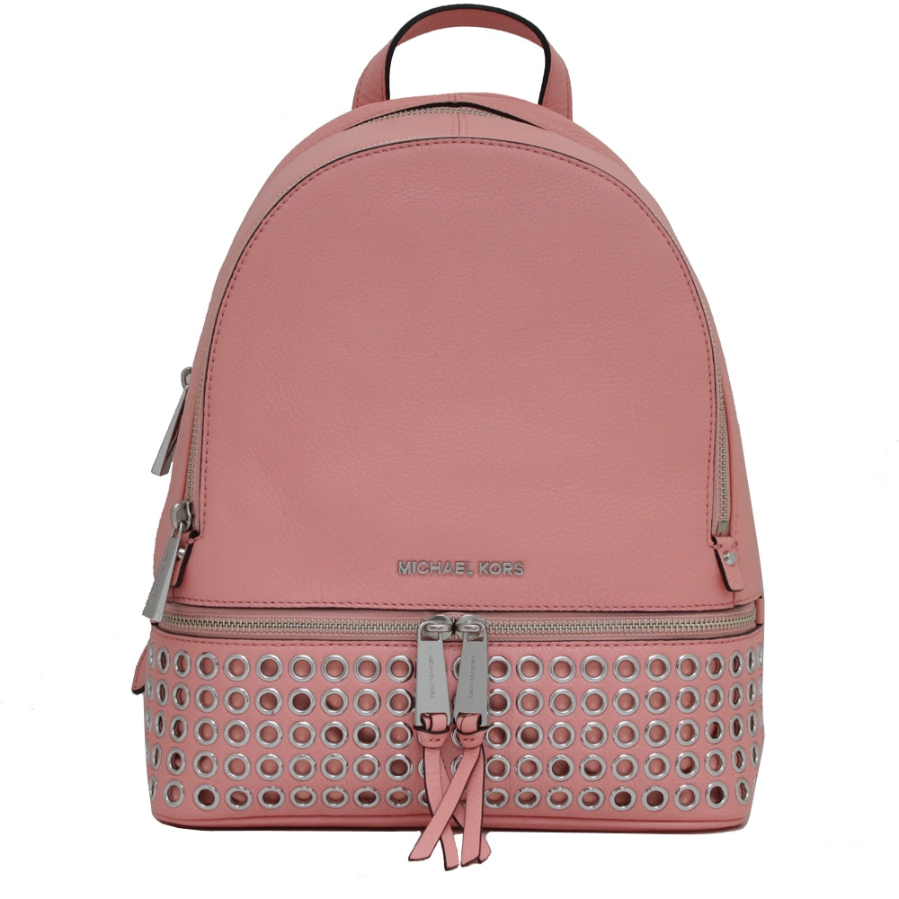 backpack leather pale pink Glacial Large Lightweight for Travel with two adjustable shoulder straps Fontainebleau Duo' Leather Backpack Cream,