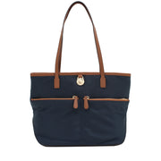 Michael Kors Kempton Medium Nylon Pocket Tote Bag- Navy