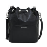 Michael Kors Dottie Large Studded Leather Bucket Bag- Black