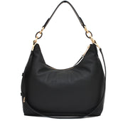 Michael Kors Isabella Large Leather Shoulder Bag- Black