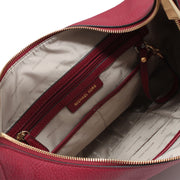 Michael Kors Lydia Leather Large Hobo Bag- Acorn