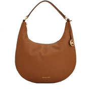 Michael Kors Lydia Leather Large Hobo Bag- Acorn