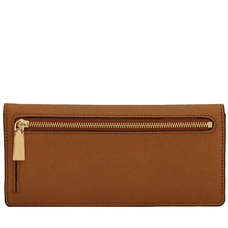 Michael Kors Jet Set Travel Slim Saffiano Leather Flat Wallet