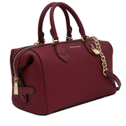 Michael Kors Grayson Leather Satchel Bag- Mulberry