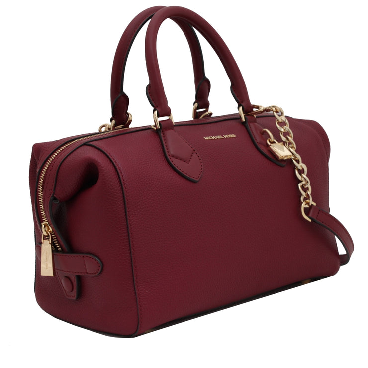 Michael Kors Grayson Leather Satchel Bag- Mulberry