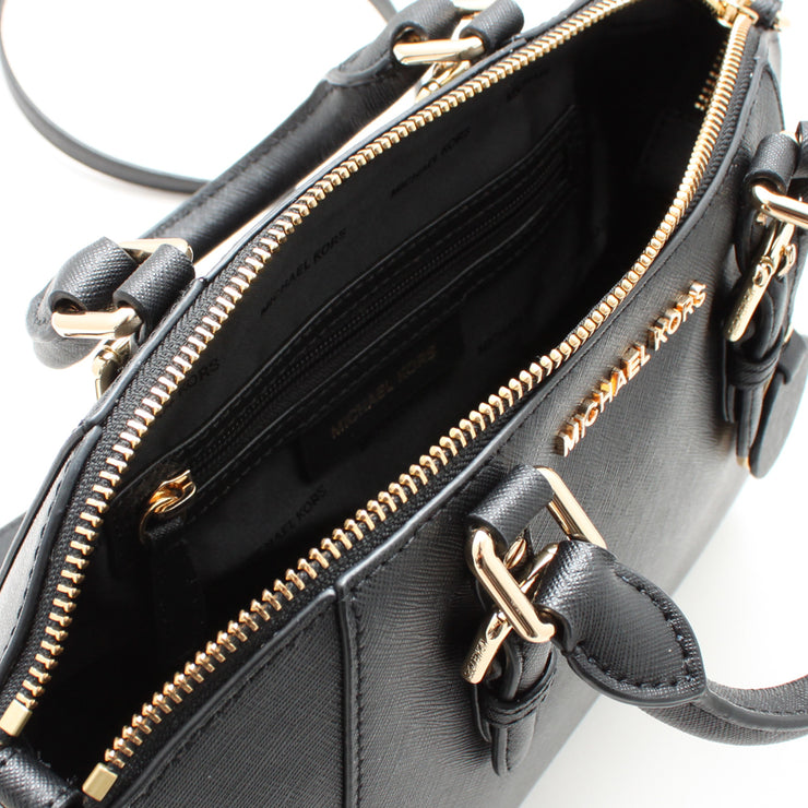 Michael Kors Ciara Saffiano Leather Medium Messenger Satchel Bag- Admiral