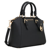 Michael Kors Ciara Saffiano Leather Medium Messenger Satchel Bag- Admiral