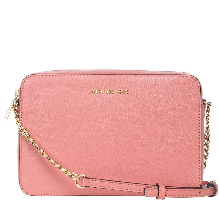 Michael Kors Jet Set Large Saffiano Leather Crossbody - Soft Pink