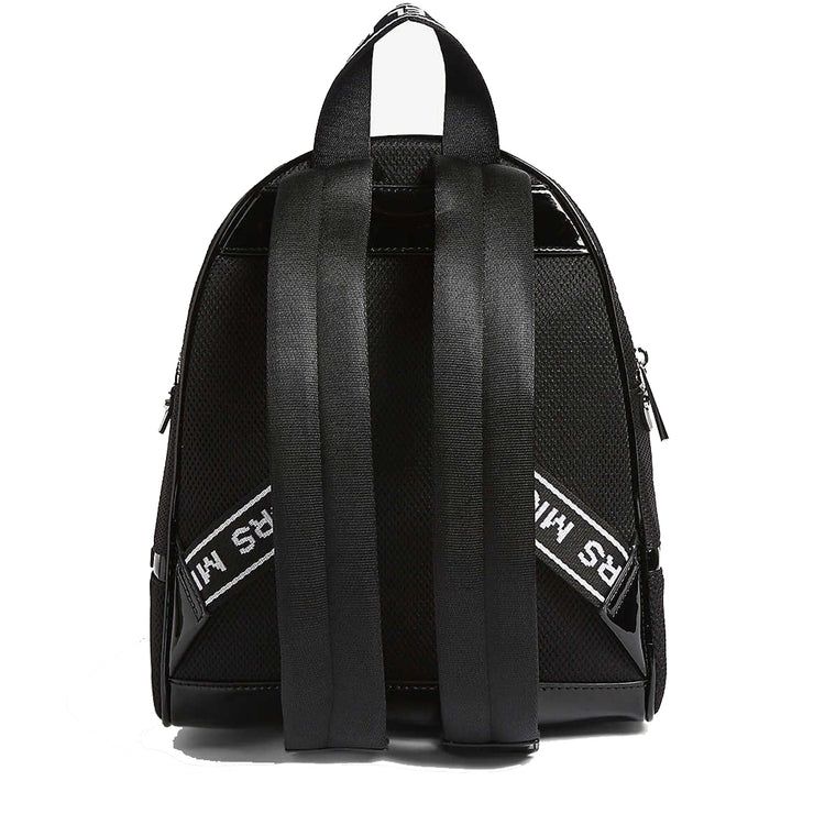 Michael Kors Rhea Zip Medium Backpack Bag- Black- Optic White