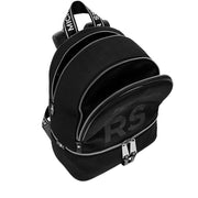 Michael Kors Rhea Zip Medium Backpack Bag- Black- Optic White