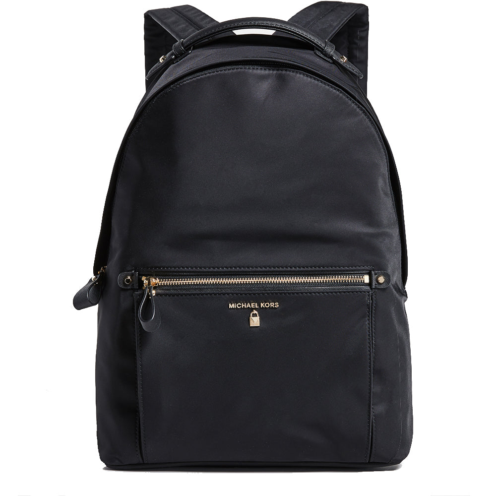 Michael Kors KELSEY BLACK Large Nylon Tote Bag With Luggage