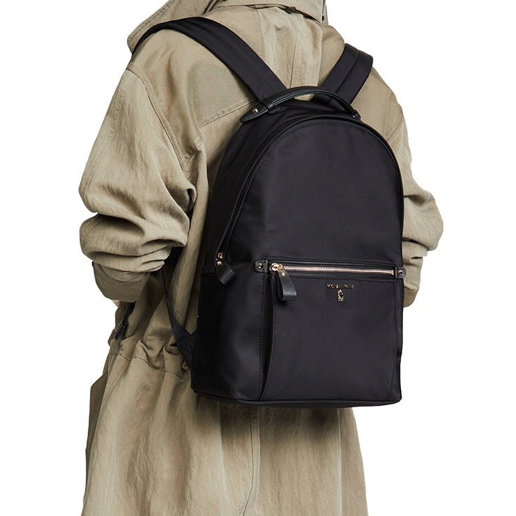 Michael Kors Kelsey Nylon Large Back Pack Bag- Black