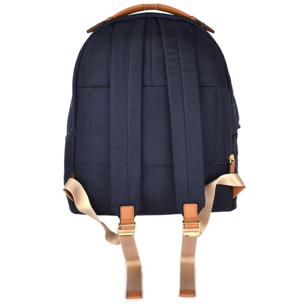 Michael Kors “Kelsey” Navy and Tan Backpack Michael Kors Kelsey L navy blue nylon backpack|30F7GO2B7C414 main image 3