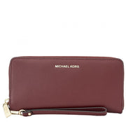 Michael Kors Jet Set Travel Leather Continental Wristlet Wallet