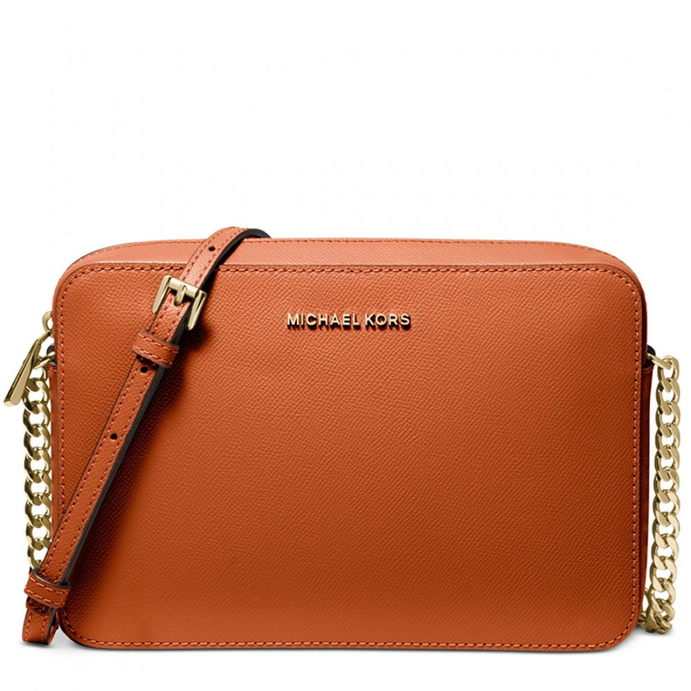 Jet Set Large Crossgrain Leather Crossbody Bag