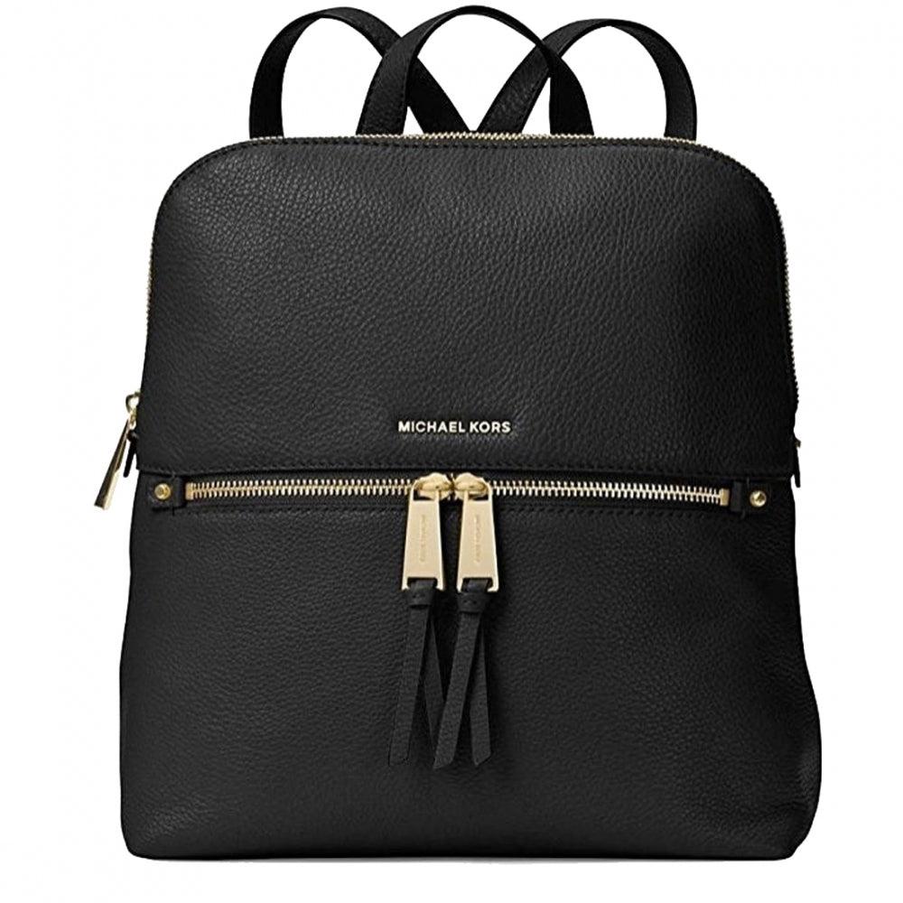 Michael kors rhea clearance zip medium backpack black