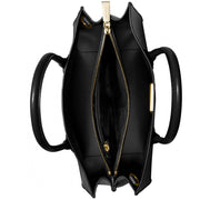Michael Kors Mercer Leather Large Convertible Tote Bag- Black