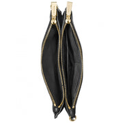 Michael Kors Large Pebbled Leather Double Pouch Crossbody Bag