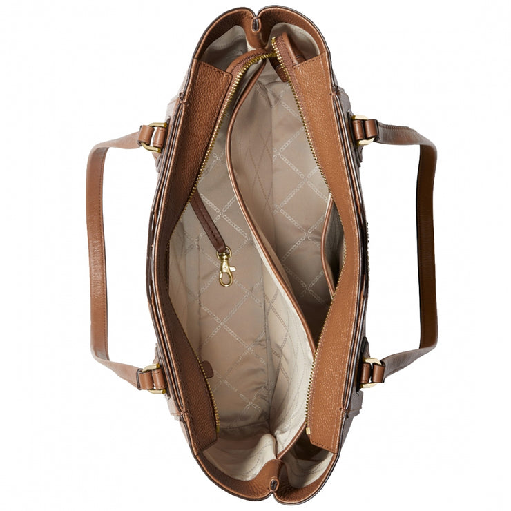 Michael Kors Mae Medium Pebbled Leather Tote Bag