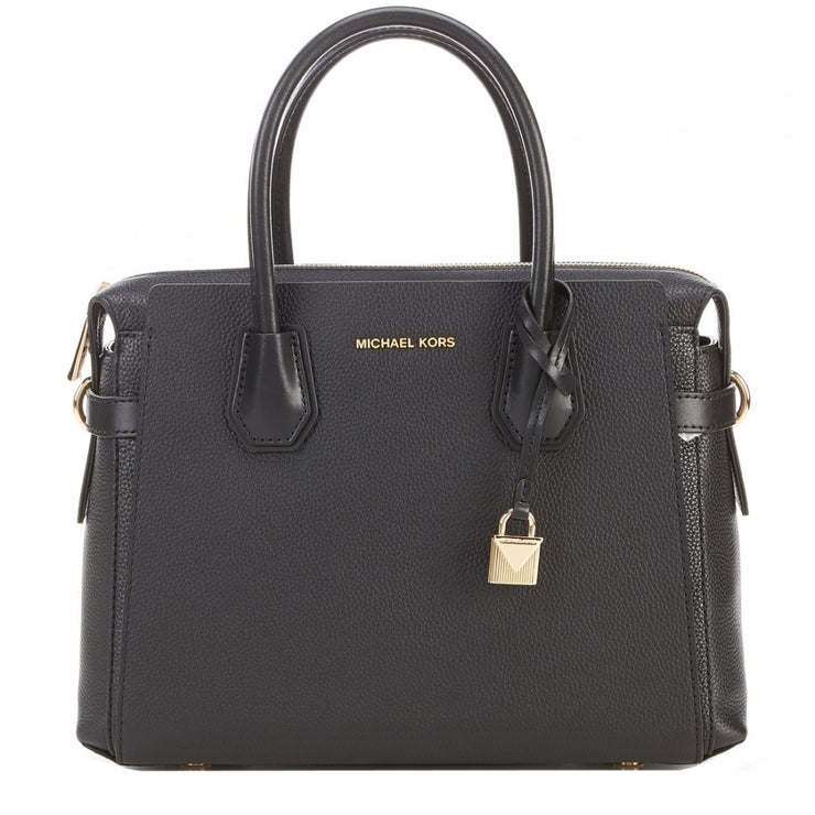 Michael michael kors mercer medium pebbled leather belted satchel Clearance