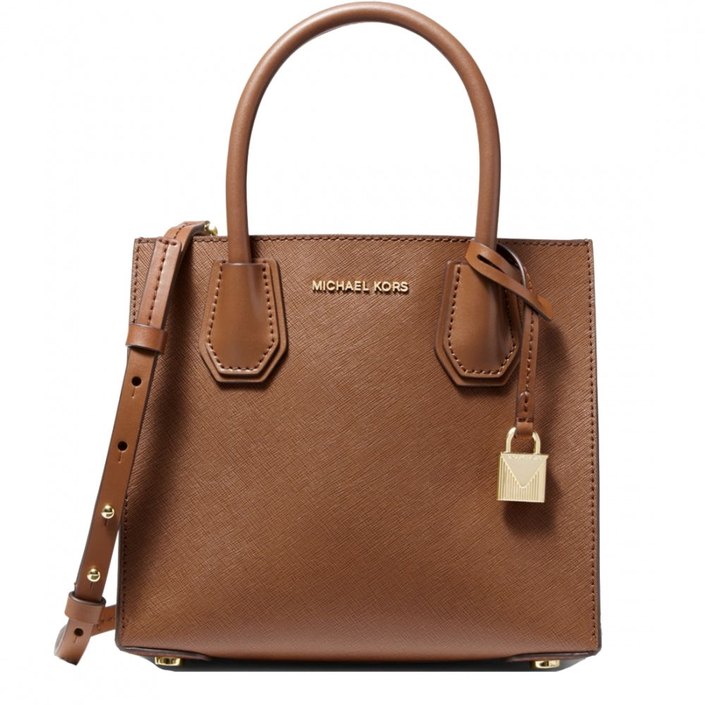 Michael Kors Mercer Medium Saffiano Leather Accordian Crossbody Bag PinkOrchard