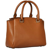 Michael Kors Maxine Small Pebbled Leather Messenger Bag- Luggage