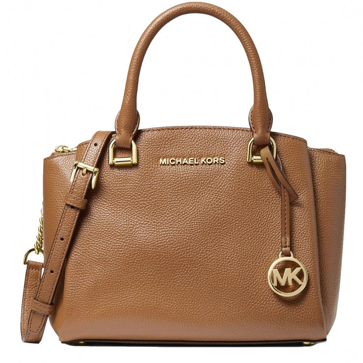 Michael Kors Maxine Small Pebbled Leather Messenger Bag