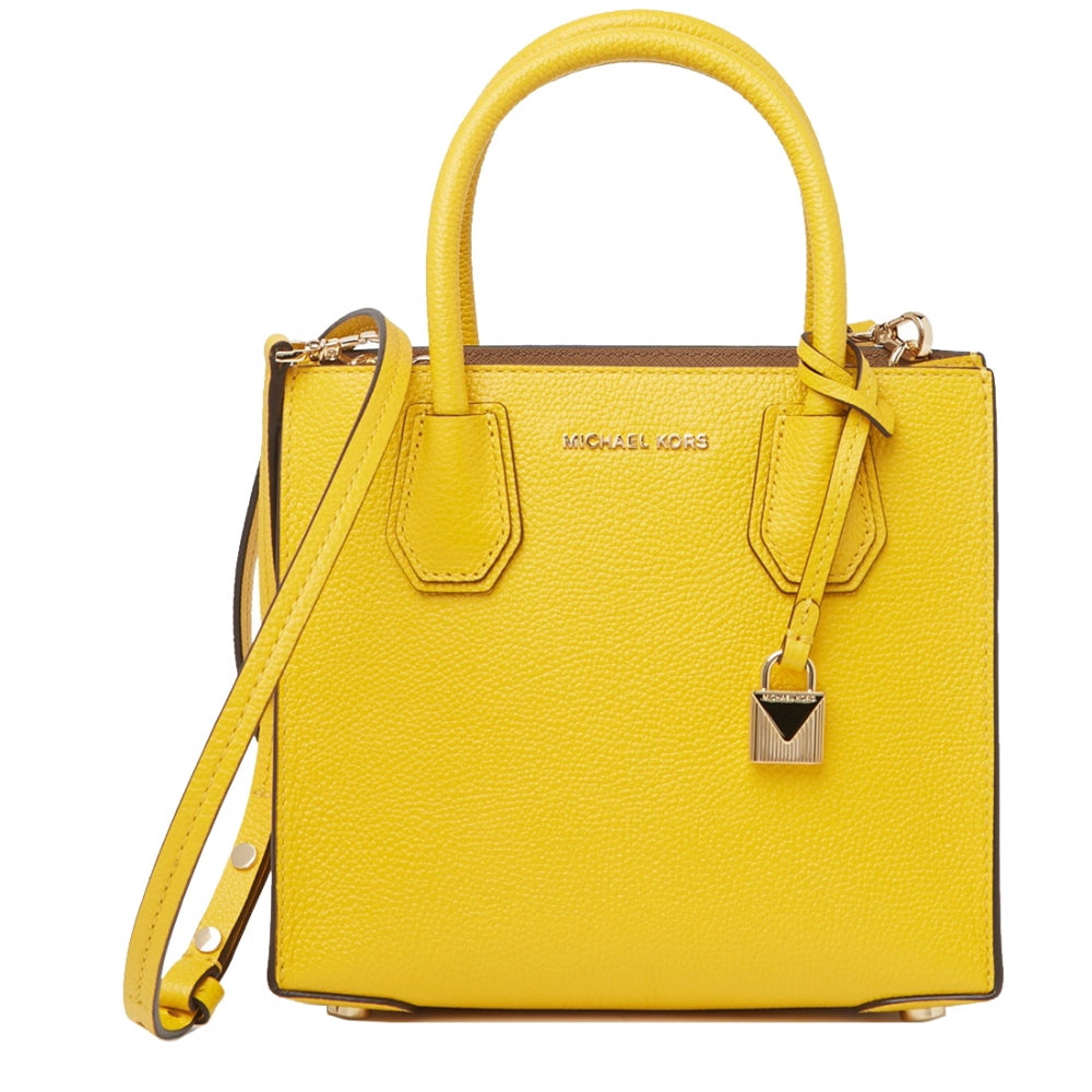 Michael Kors Mercer Medium Pebbled Leather Crossbody Bag in