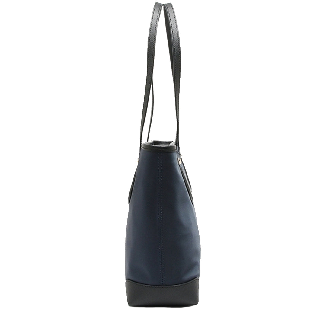 Michael Kors Eva Small Nylon Gabardine Top Zip Tote Bag in