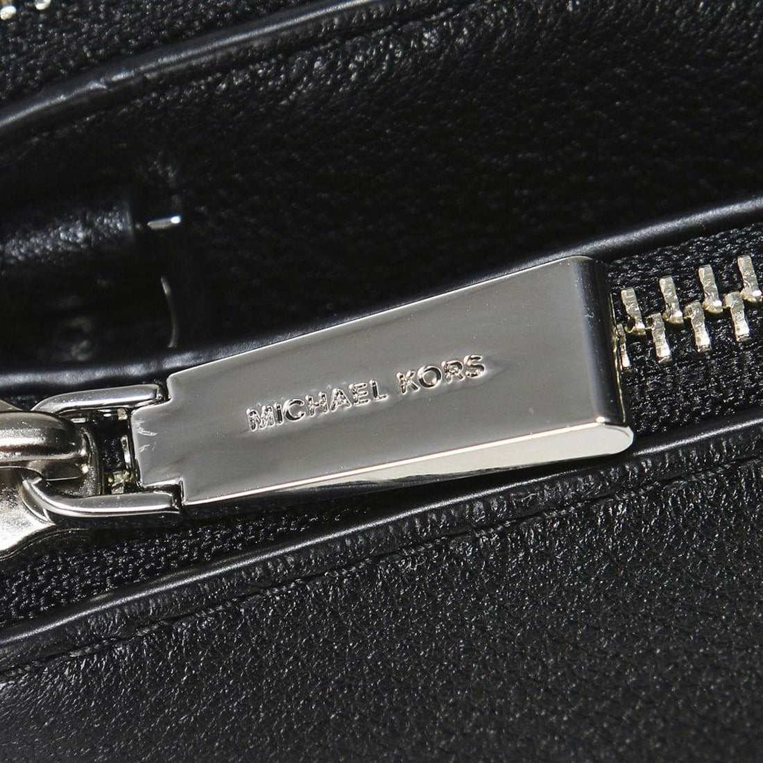 Michael Kors Large Pebbled Leather Double Pouch Crossbody Bag in Black