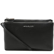Michael Kors Large Pebbled Leather Double Pouch Crossbody Bag