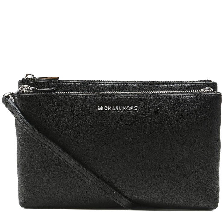 Michael Kors Large Pebbled Leather Double Pouch Crossbody Bag