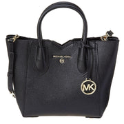 Michael Kors Mae Small Pebbled Leather Messenger Bag