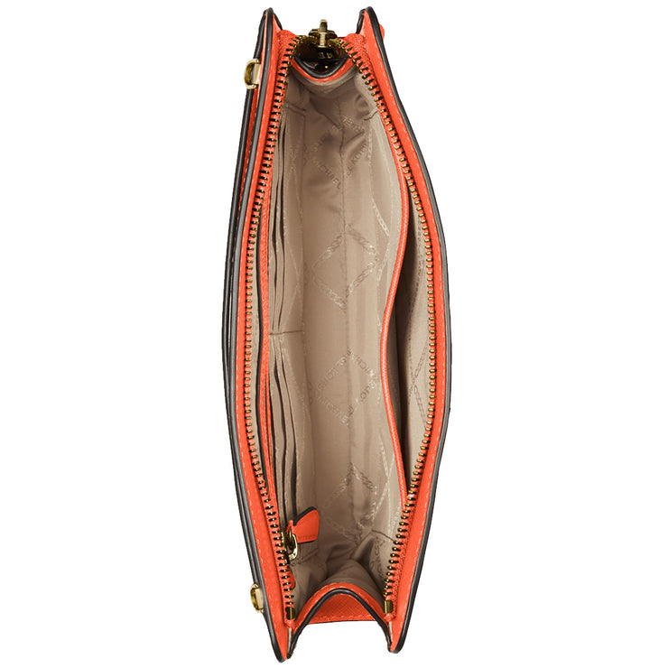 Michael Kors Jet Set Large Saffiano Leather Convertible Crossbody Bag
