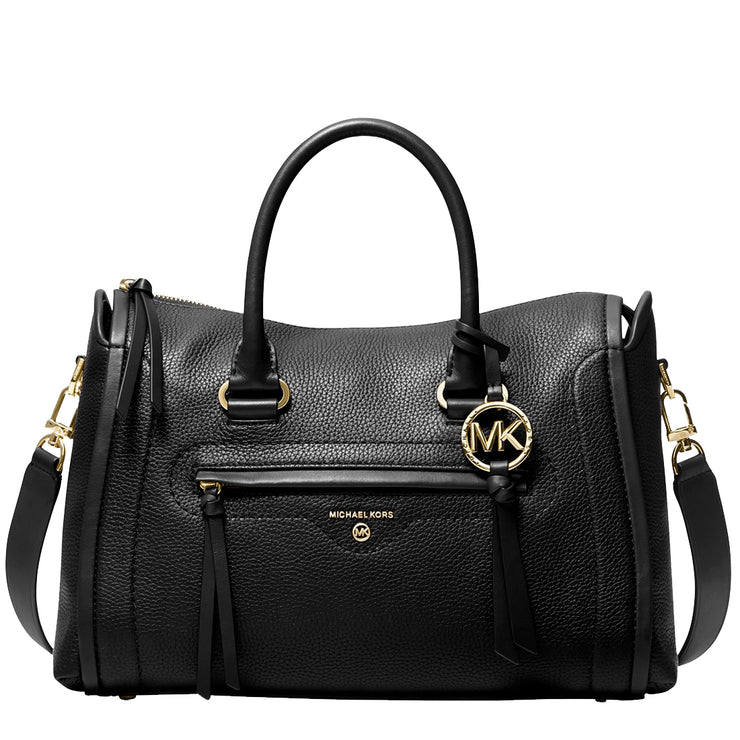 Michael Kors Carine Medium Pebbled Leather Satchel Bag