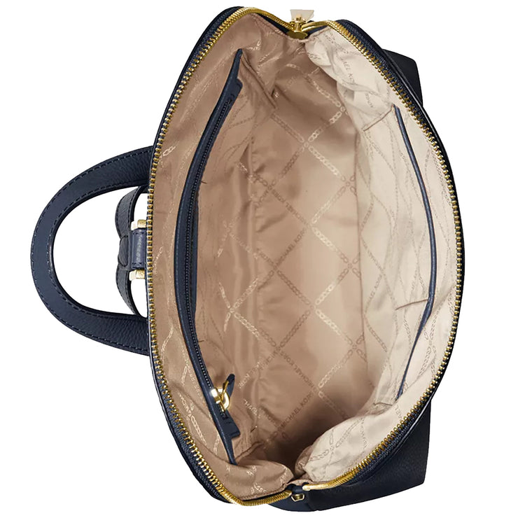 MICHAEL Michael Kors, Rhea Medium Leather Backpack, Black, One Size