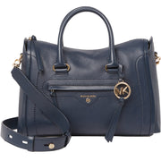 Michael Kors Carine Medium Pebbled Leather Satchel Bag