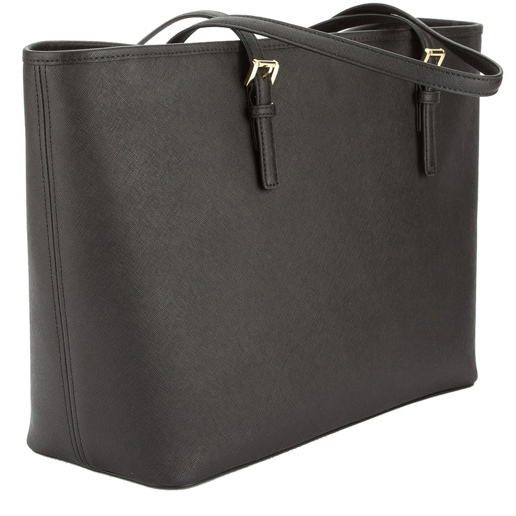 Jet Set Travel Medium Saffiano Leather Top-Zip Tote Bag