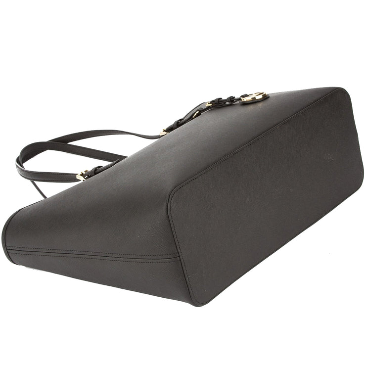 MICHAEL KORS #37348 Black Saffiano Leather Tote Bag
