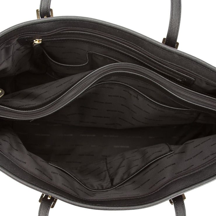 Michael Kors Jet Set Travel Medium Saffiano Leather Top-Zip Tote Bag (STH  PACIFIC) 38S1GTVT8L-Sth Pacific - AllGlitters