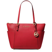 Michael Kors Jet Set Leather East West Top Zip Tote Bag