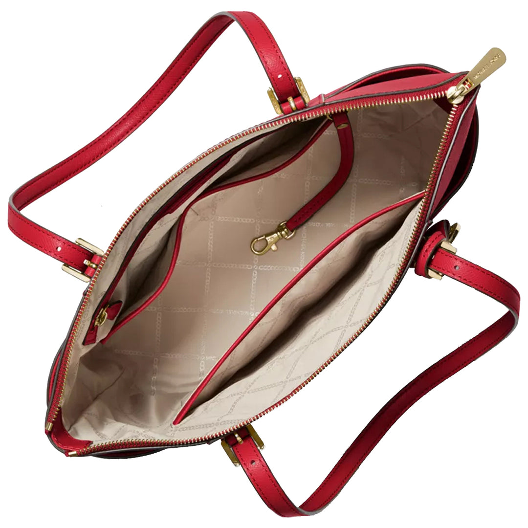 Michael Kors Jet Set Leather East West Top Zip Tote Bag in